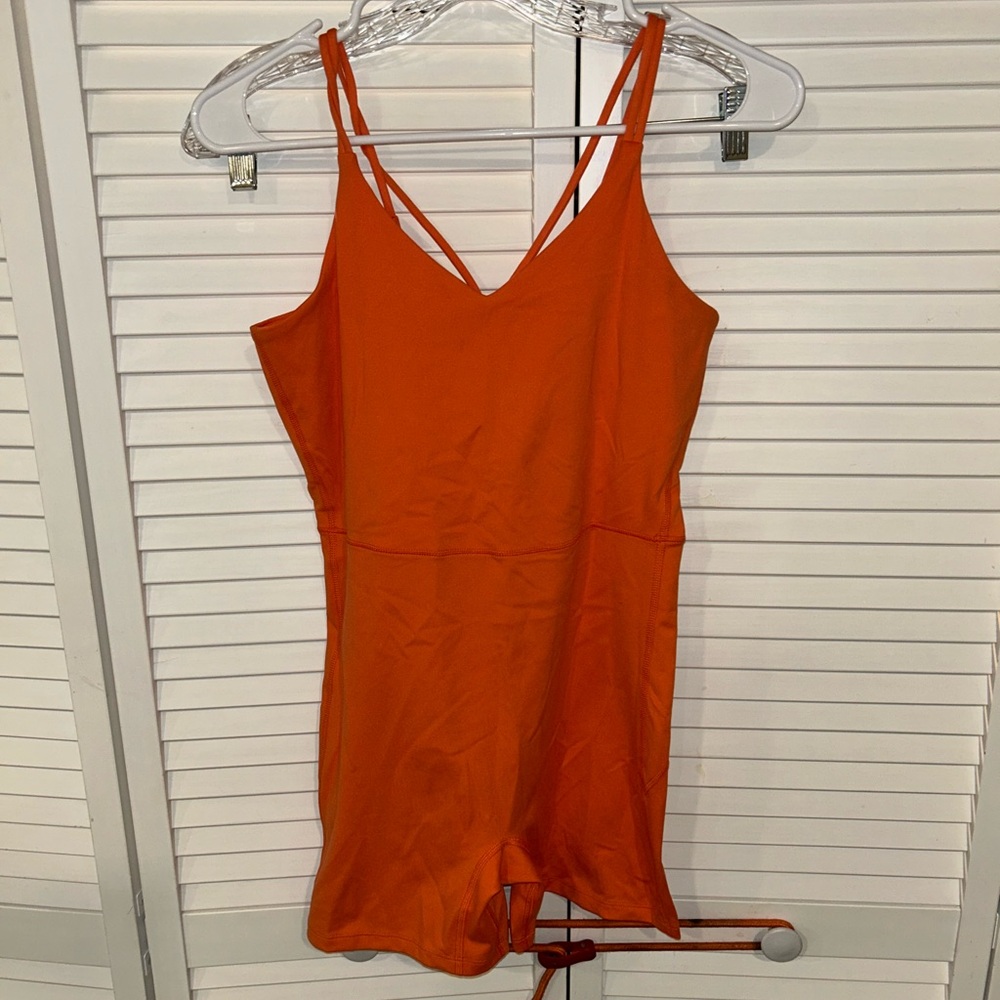 Orange Athletic Romper